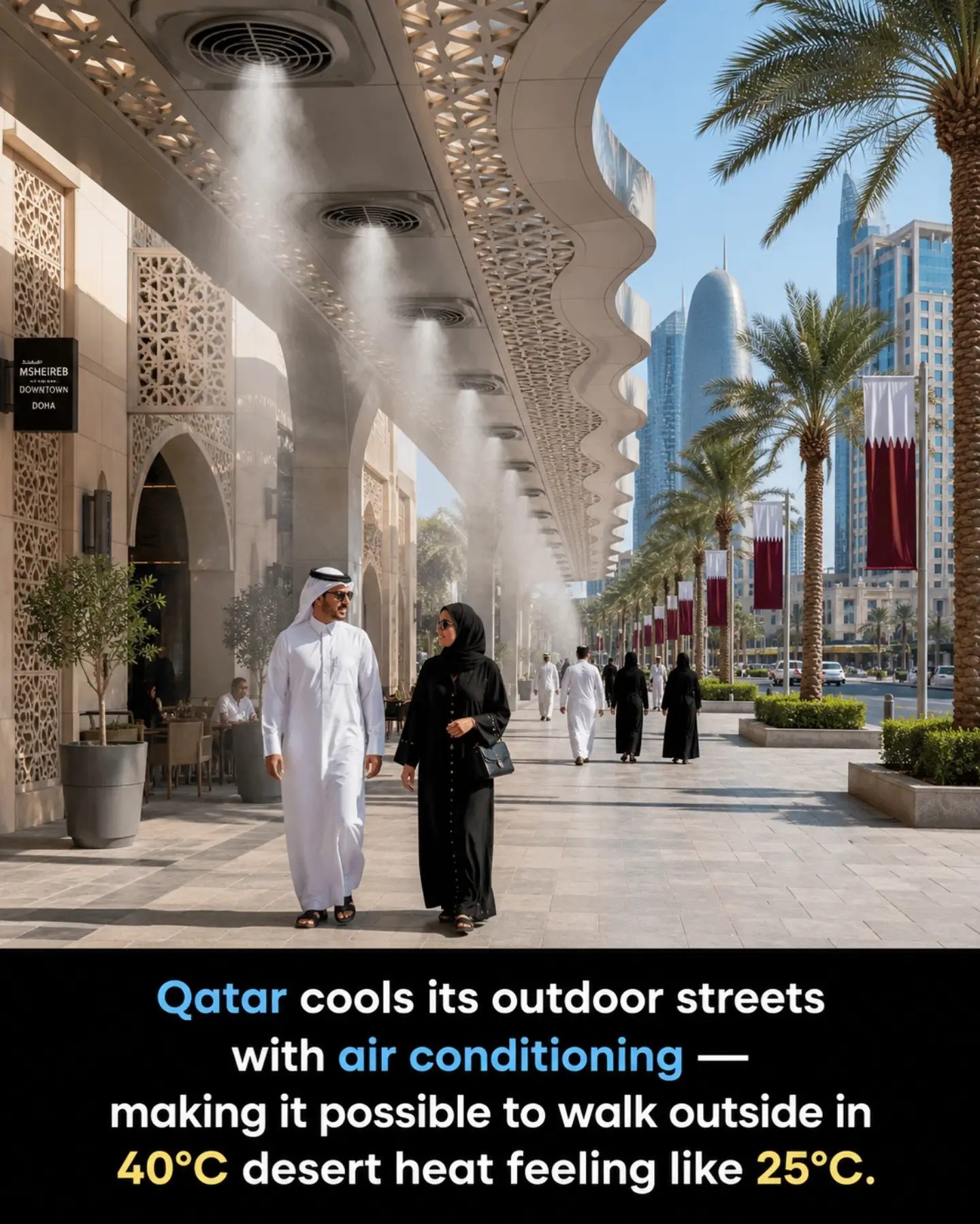 Qatar's Secret to Comfortable Outdoor Spaces in Extreme Heat