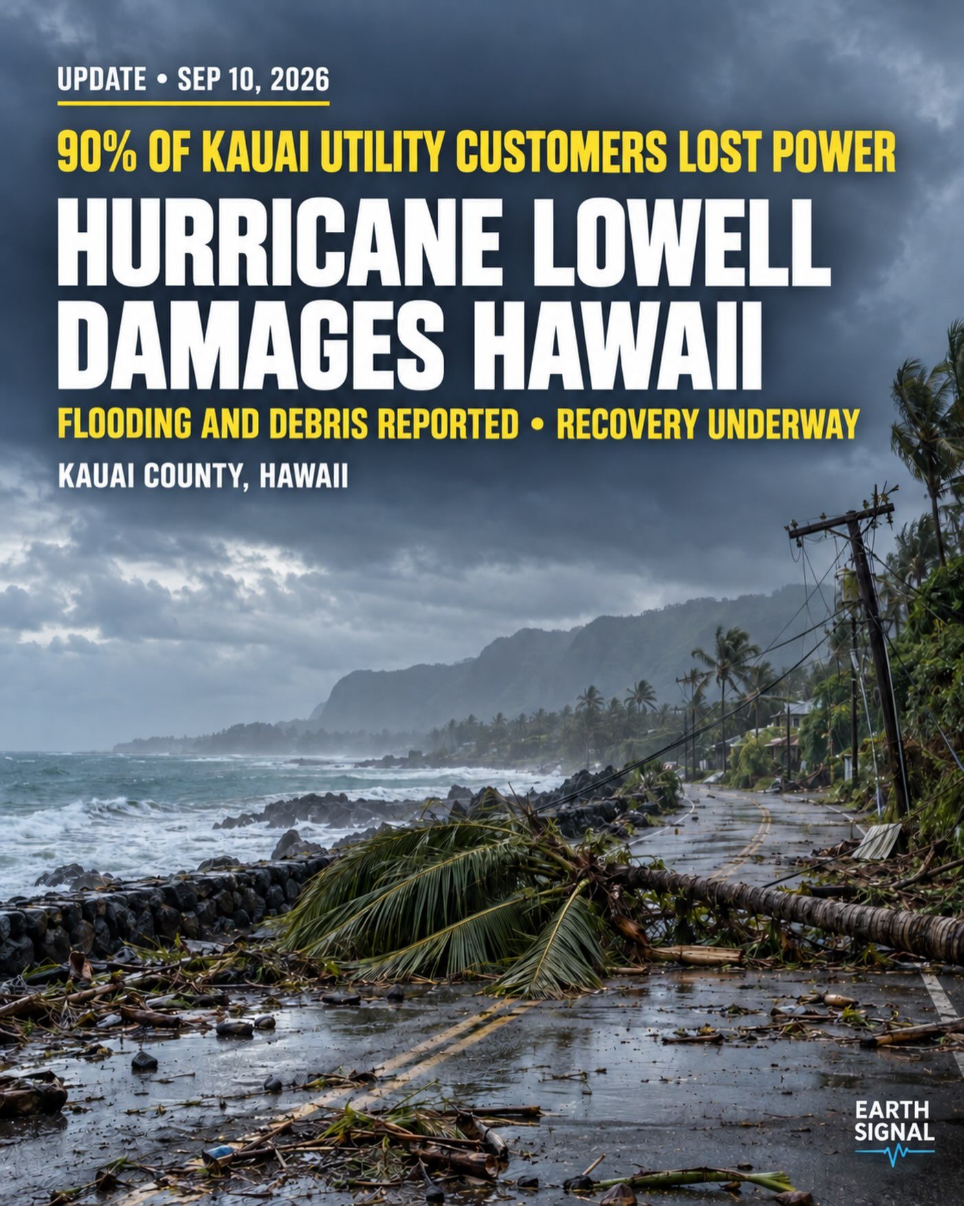 Hurricane Lowell's Impact on Hawaii's Power Grid