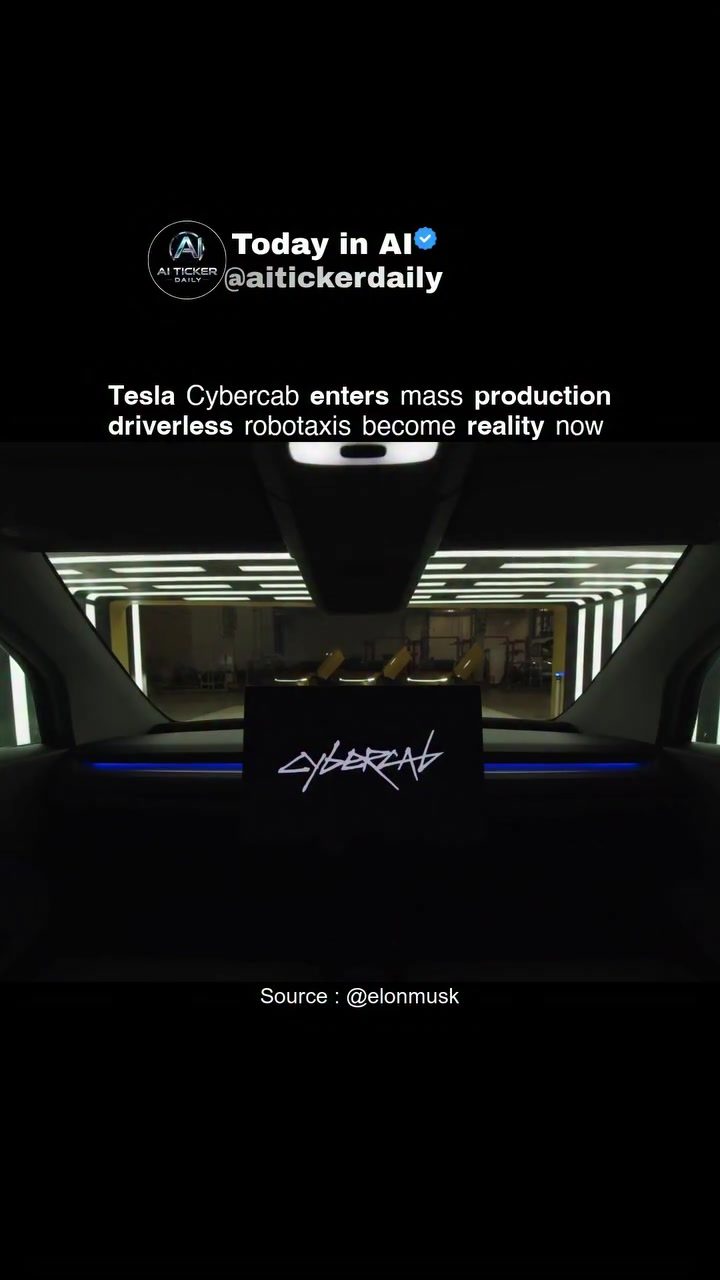 Tesla Cybercab: Mass Production Begins for Autonomous Ride-Hailing