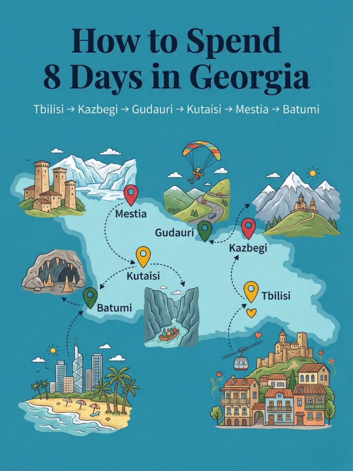 8-Day Georgia Adventure: Tbilisi to Batumi