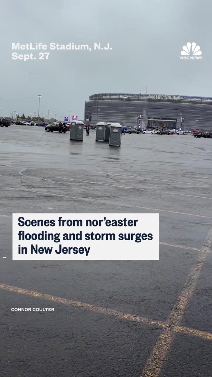 Nor'easter Floods New Jersey: MetLife Stadium, Ocean City