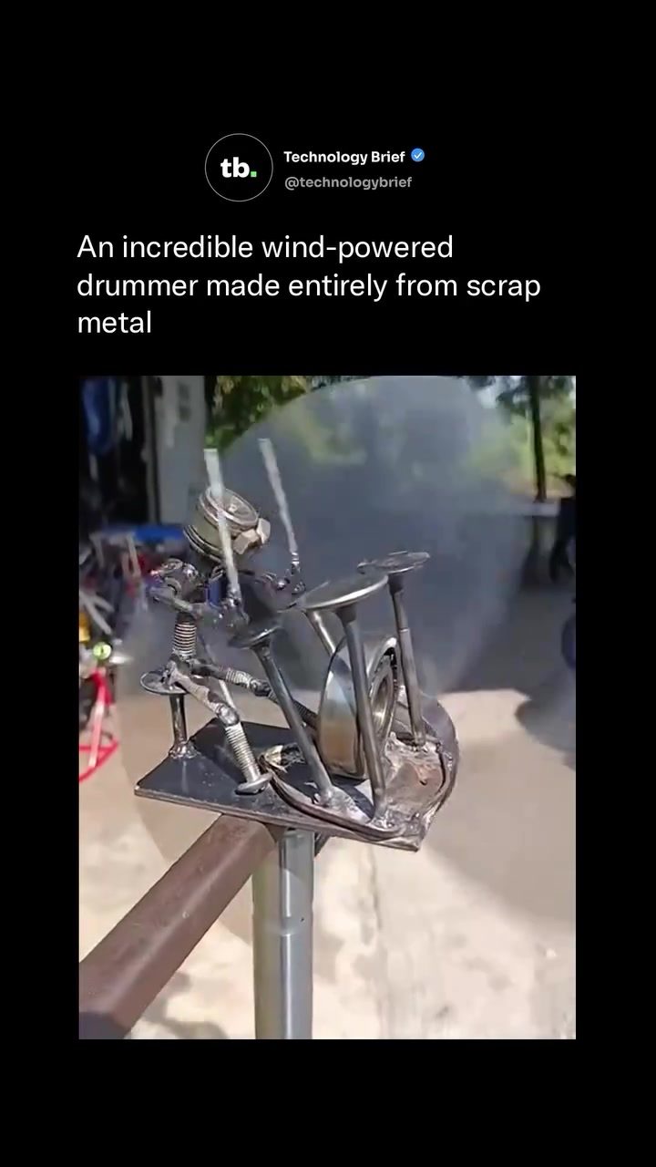 Wind-Powered Kinetic Sculpture: The Art of Repurposed Metal