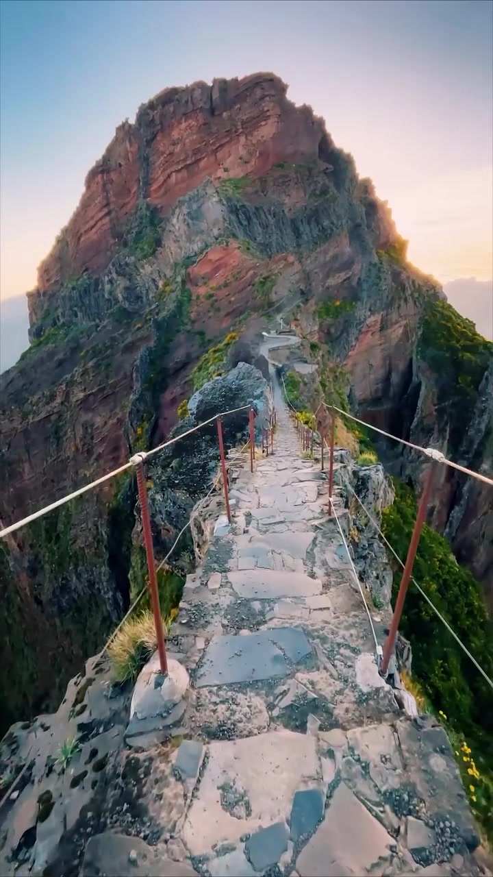 Mountain Pathway in Madeira Portugal