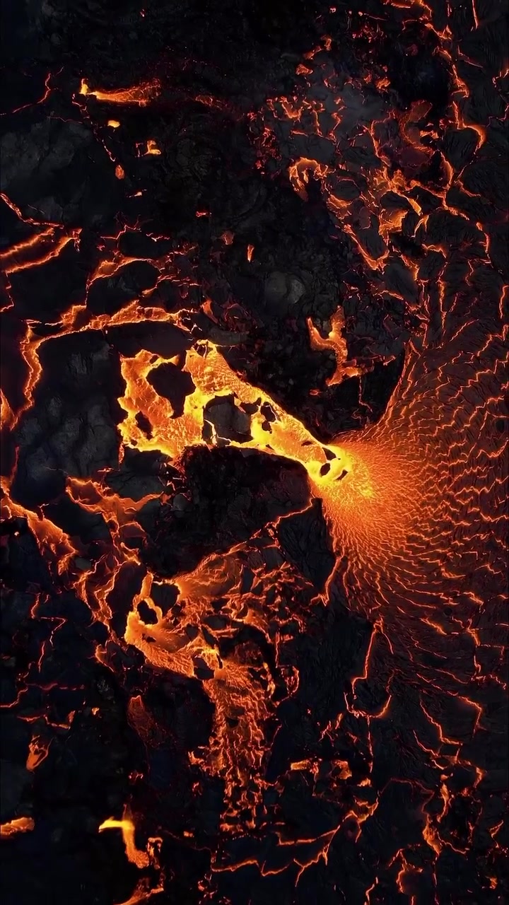 Volcanic Eruption: Molten Lava Flow in Action