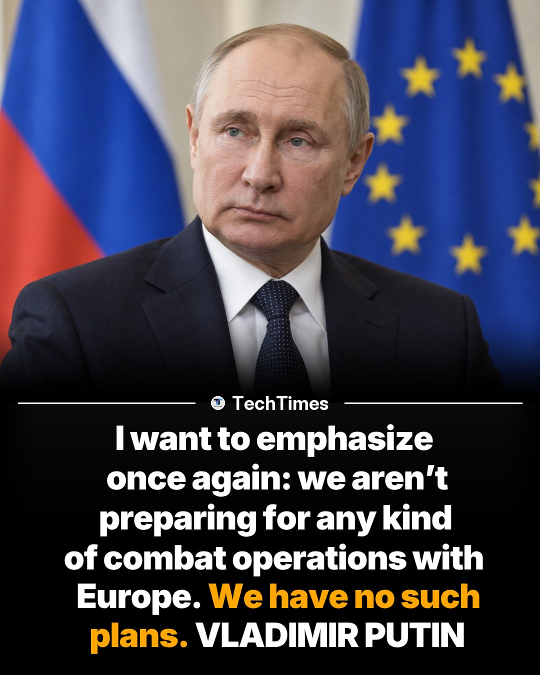 Vladimir Putin's Statement on Europe Military Operations