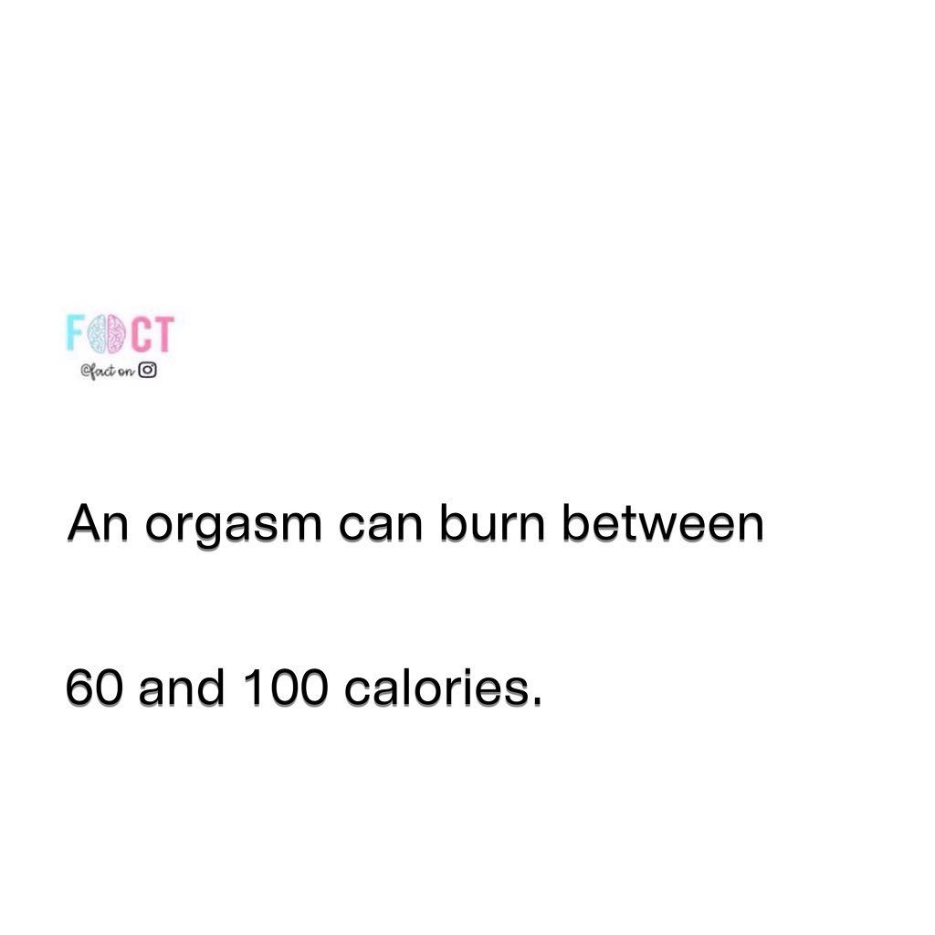 Orgasm Calorie Burn: 60-100 Calories
