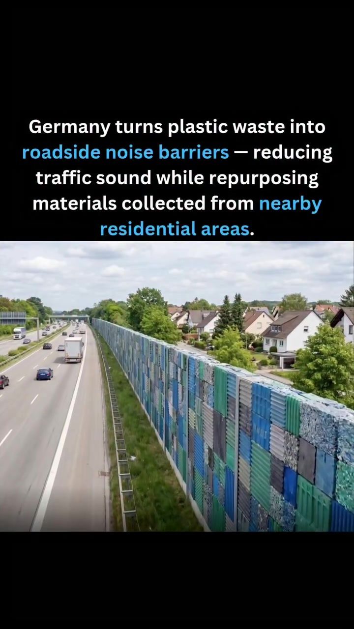 Germany's Innovative Use of Plastic Waste for Roadside Noise Barriers