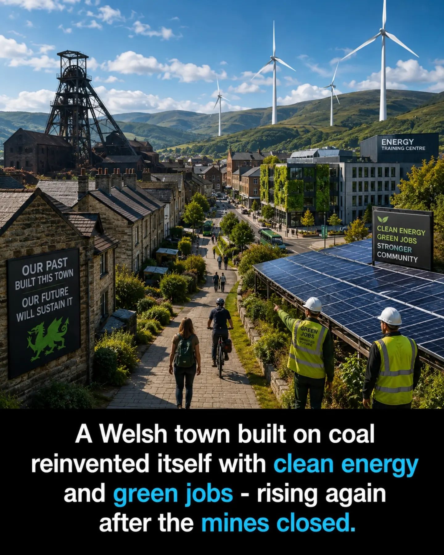 Welsh Town's Green Revival: From Coal to Clean Energy