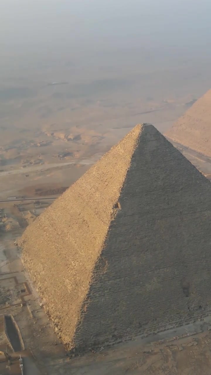 Egyptian Pyramids: Aerial Views of the Great Pyramid of Giza
