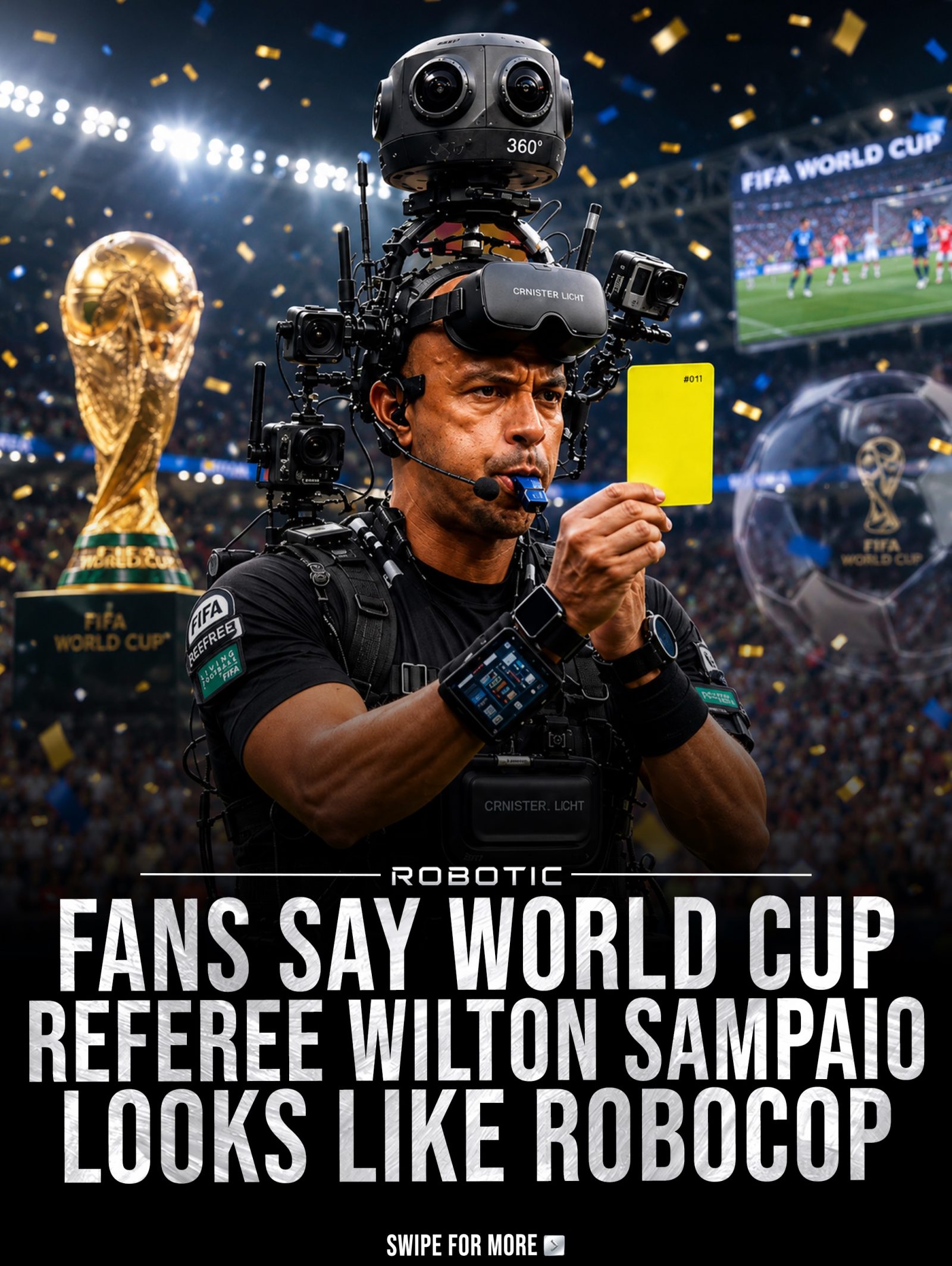 Futuristic FIFA World Cup Referees: Robotic Camera Systems