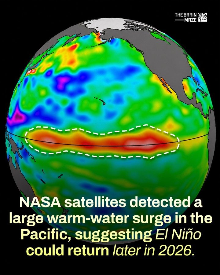 NASA Detects Early Signs of El Niño in Pacific Ocean