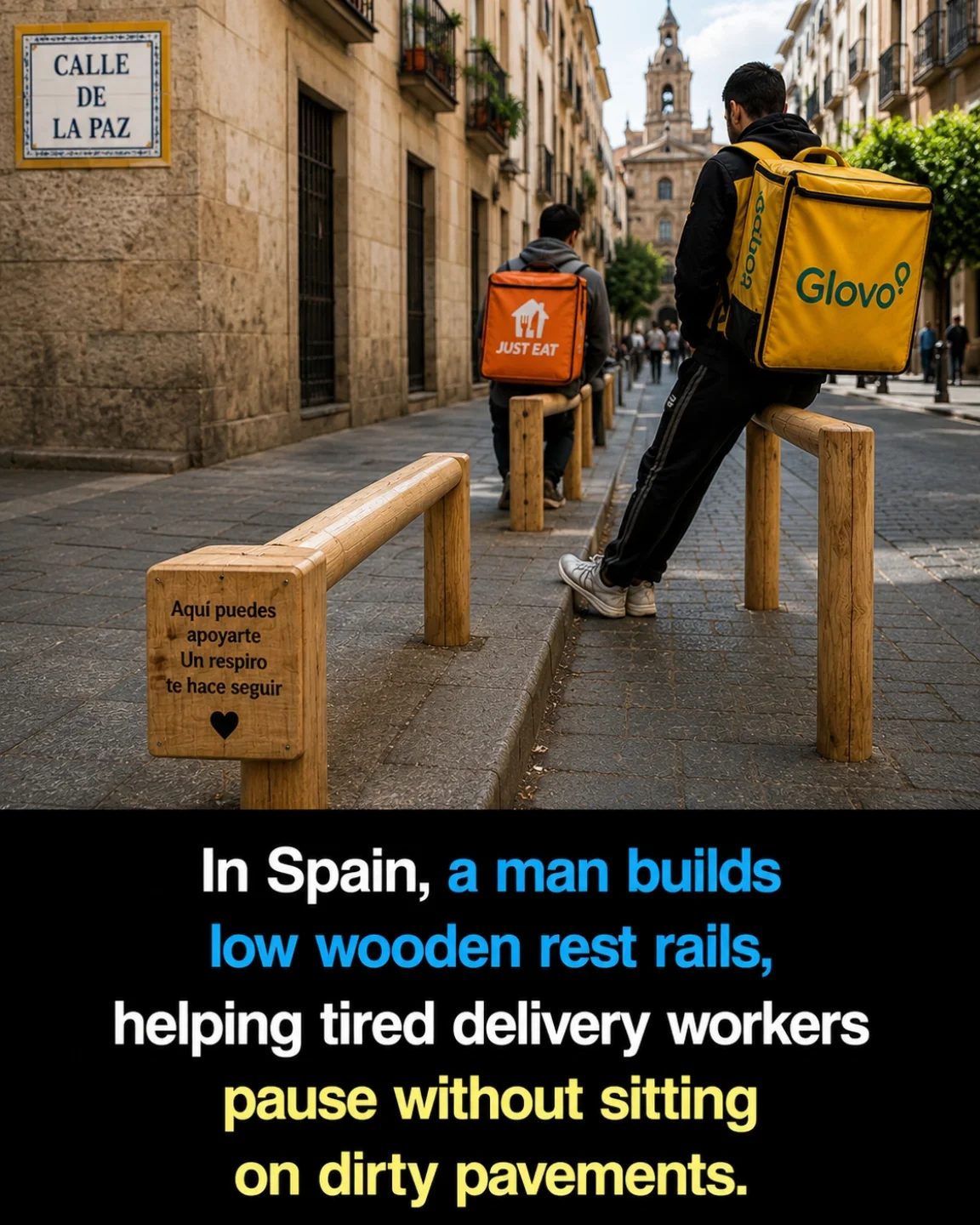 Hygenic Rest Spots for Delivery Workers in Spain