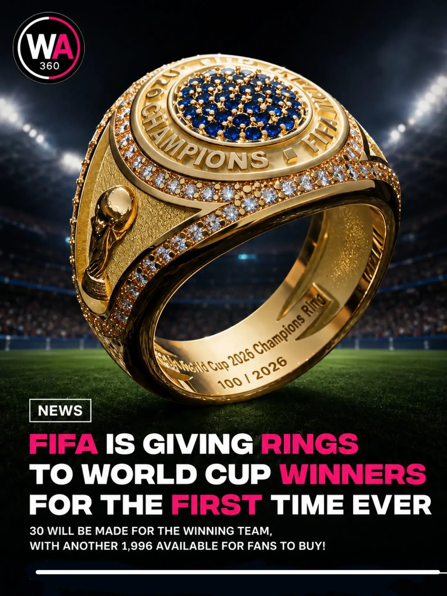 ### FIFA World Cup 2026: Champions to Receive Exclusive Rings
