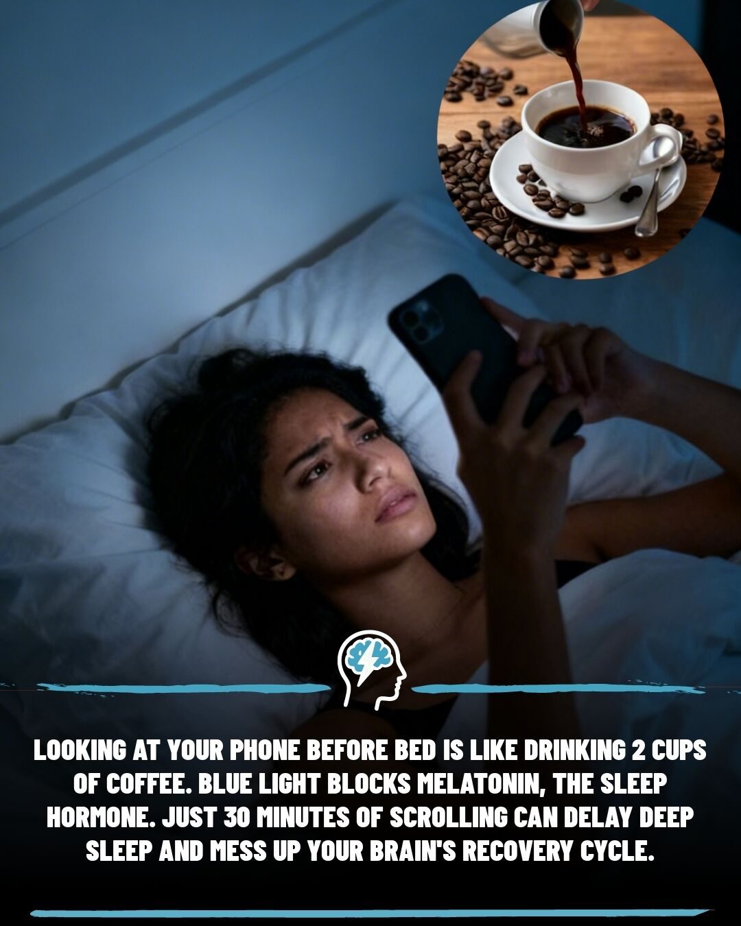 Here's a compelling title for the article:

Blue Light Before Bed: How Phones Disrupt Your Sleep