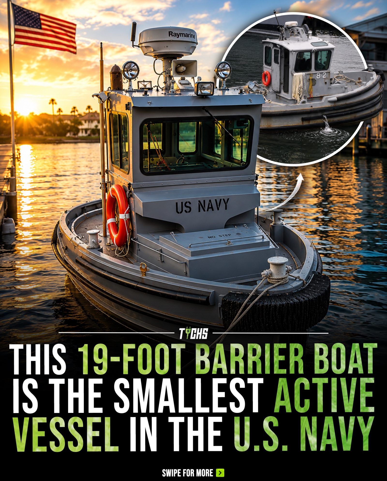 US Navy's 19-Foot Barrier Boat: Vital Naval Security Role