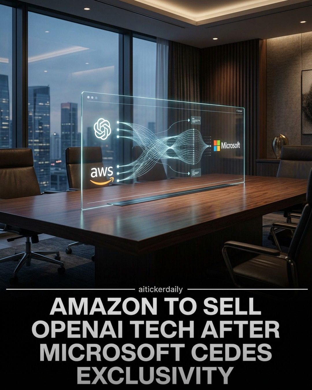 Amazon to Sell OpenAI Tech as Microsoft Ends Exclusivity