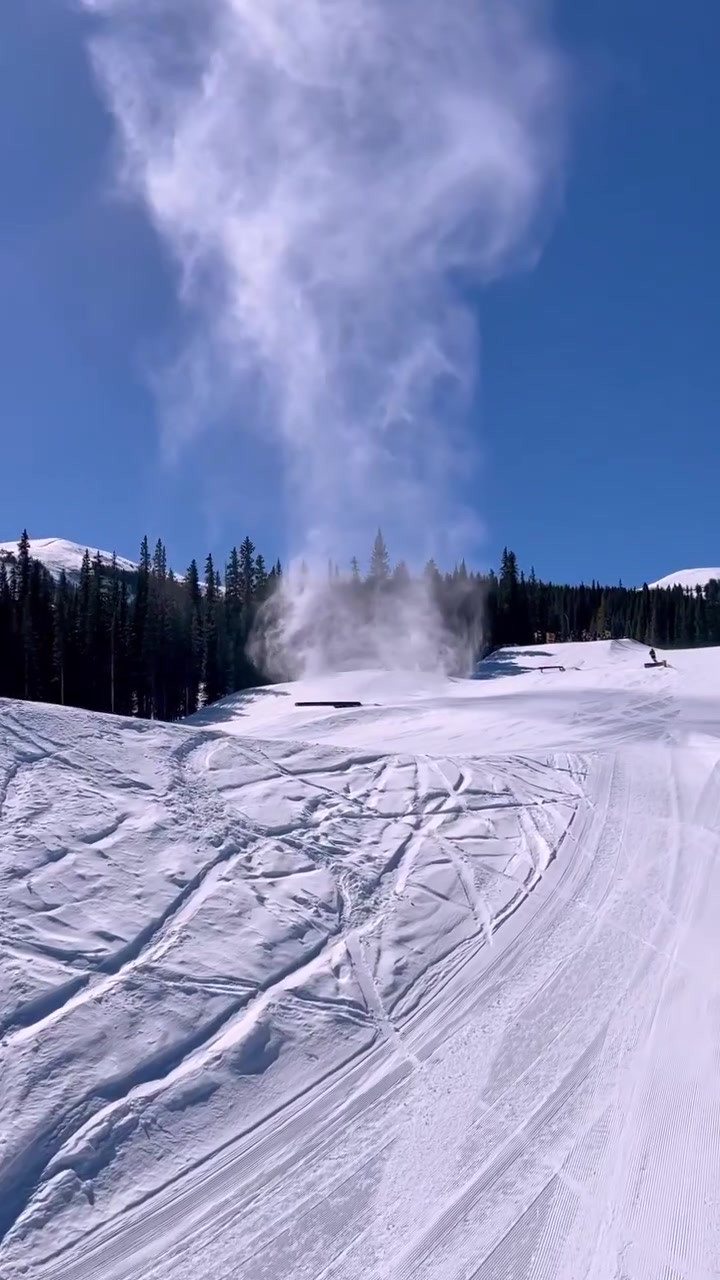 Copper Mountain Snowmaking Equipment in Action
