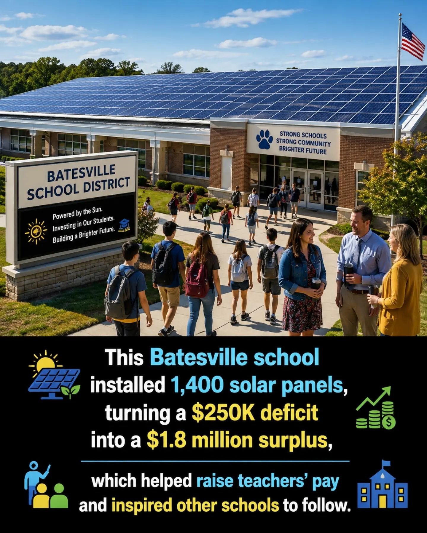 Batesville School District's Solar Success: $250K Deficit to $1.8M Surplus