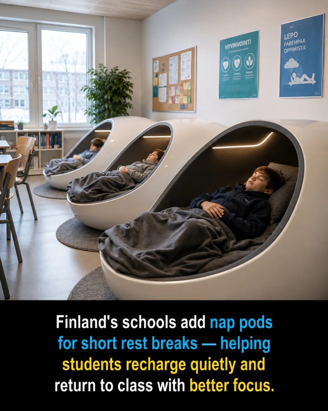 Finnish Schools Better Student Focus with Nap Pods