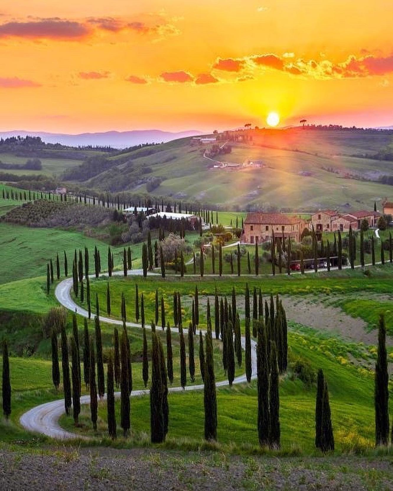Tuscan Sunset Landscape Photography