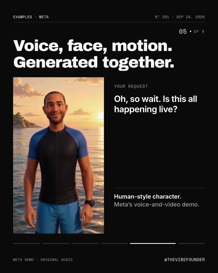 Meta Avatar Demo: Voice, Face, and Motion Together