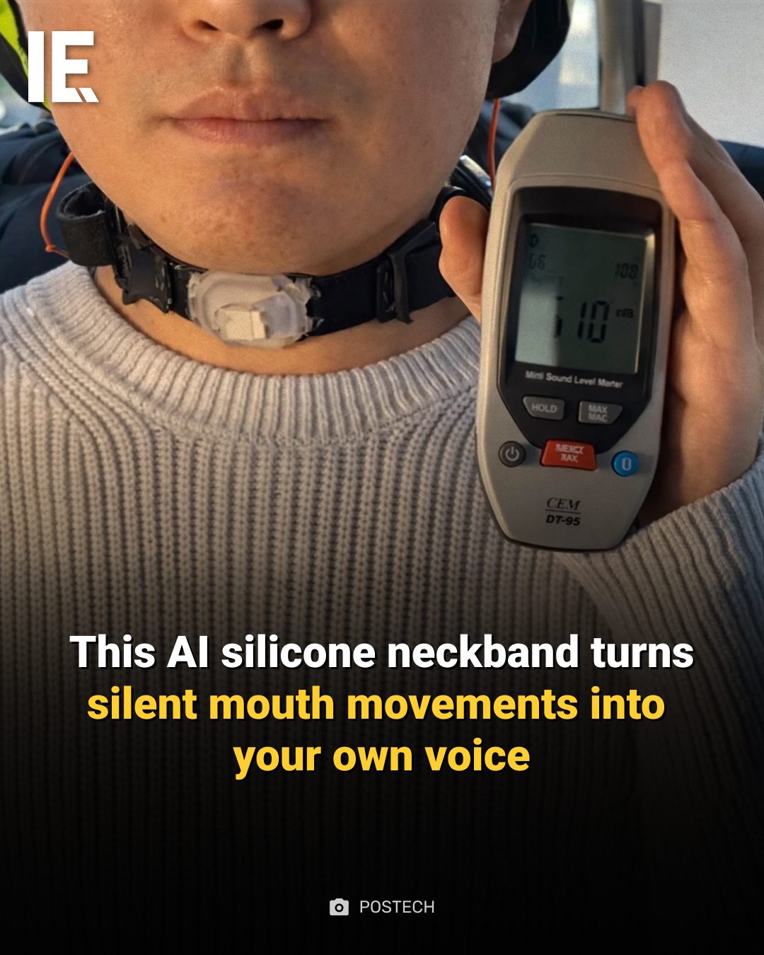 AI Neckband Turns Silent Mouth Movements into Speech