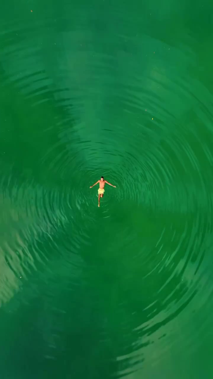 Aerial View of Tropical Island Paradise