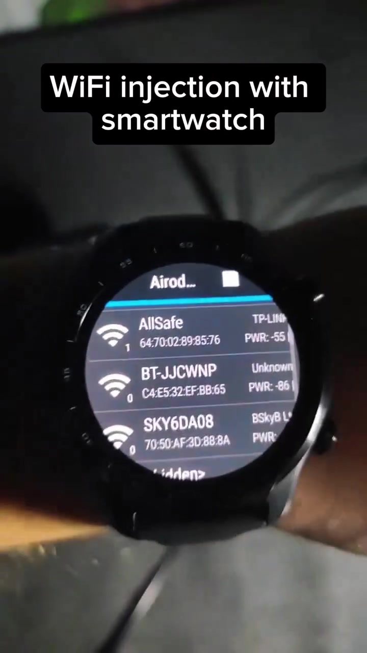 Smartwatch Wi-Fi Password Hacking
