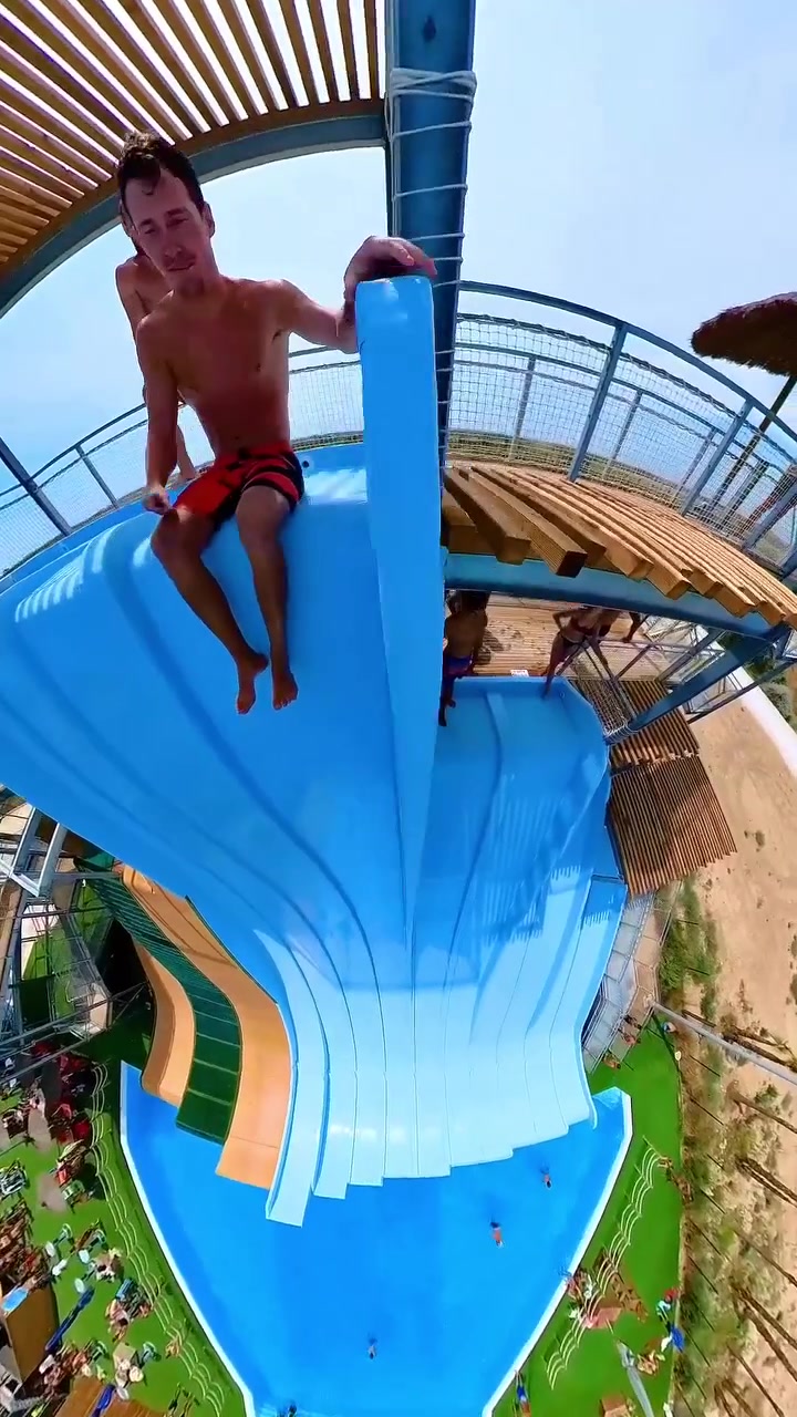 Frenzy Waterpark Slide: Unique Perspective