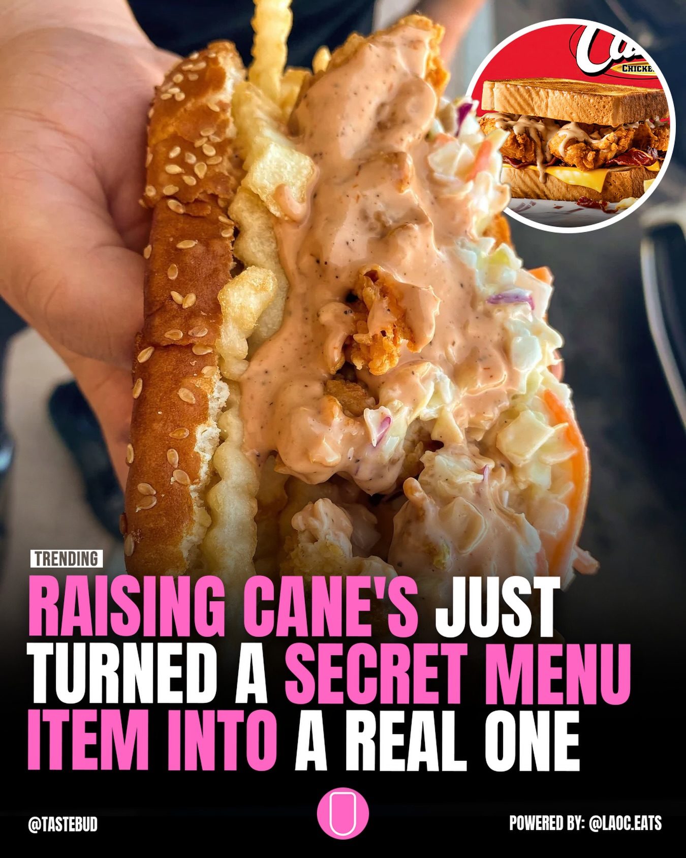 Raising Cane's Secret Menu Sandwich Now a Real Thing