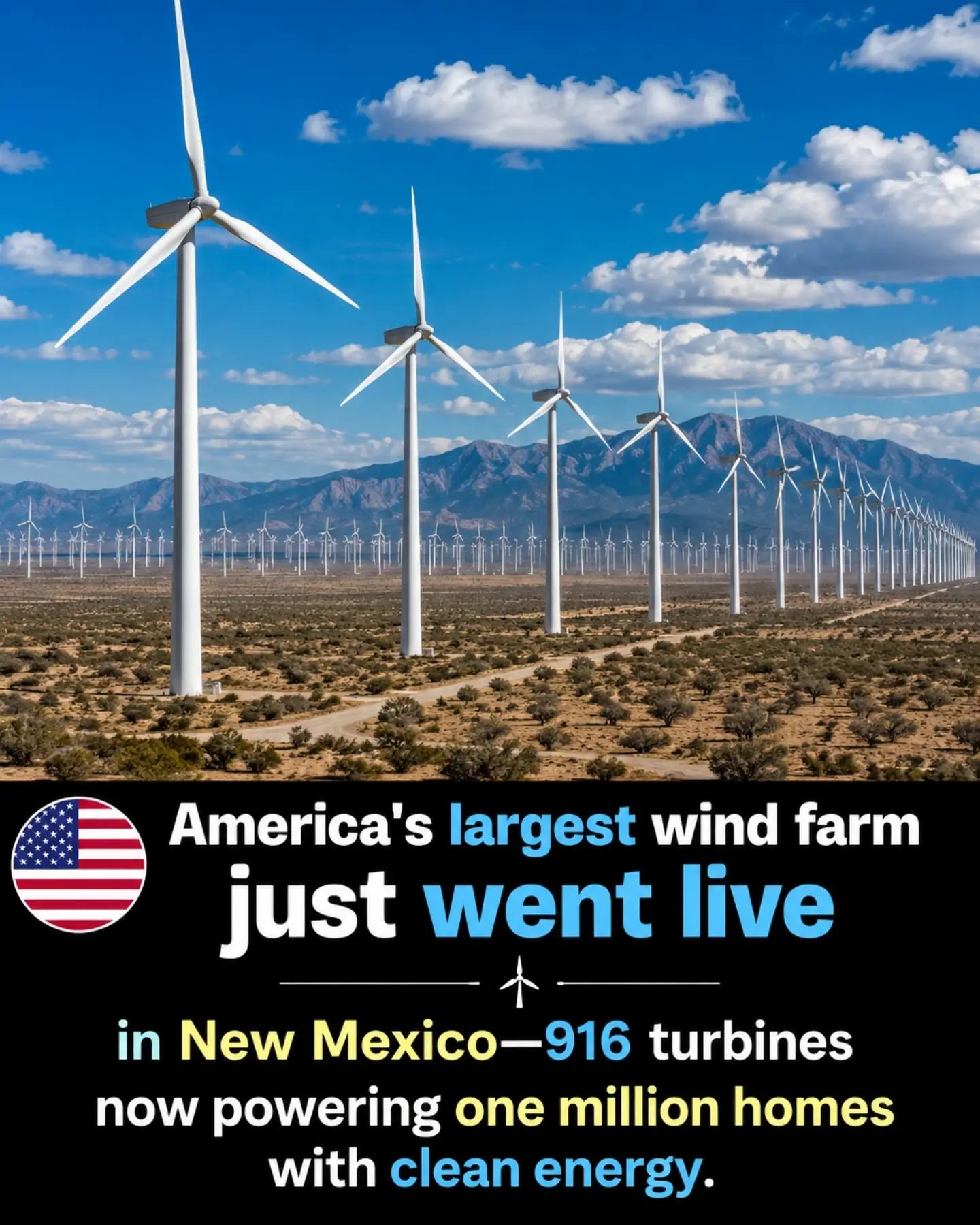 America's Largest Wind Farm Powers One Million Homes in New Mexico