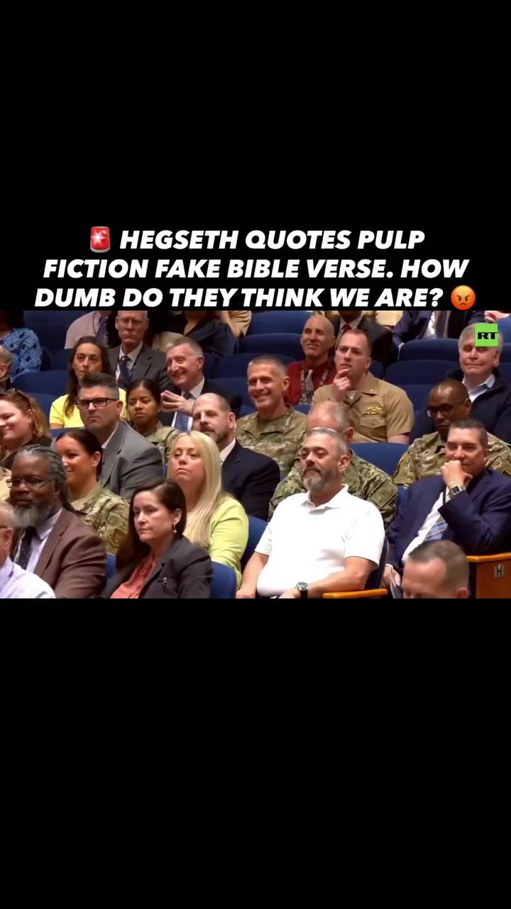 Pete Hegseth Quotes Pulp Fiction as Bible Verse at Pentagon