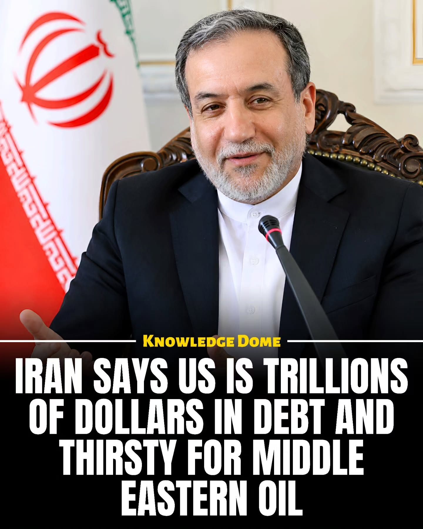 Iran's View: U.S. Middle East Involvement Driven by Money and Power