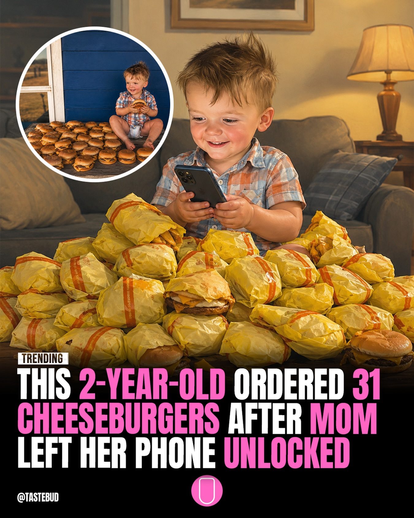 2-Year-Old's Viral Cheeseburger Order Sparks Phone Security Talk