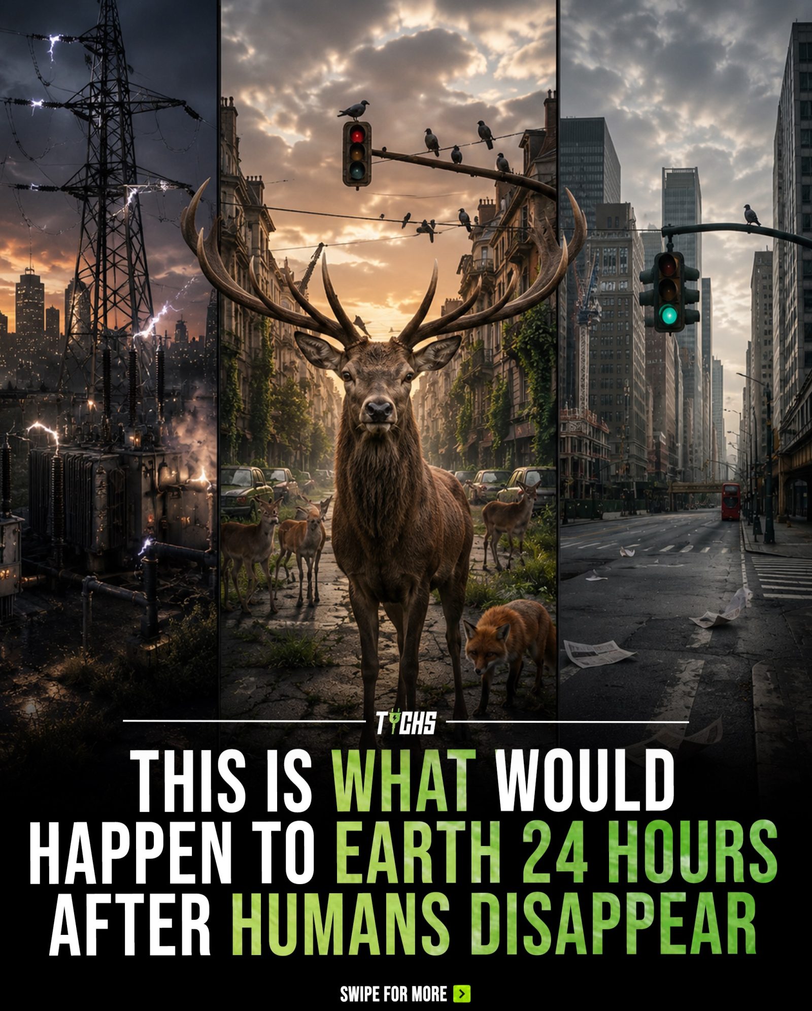 What Happens to Earth 24 Hours After Humans Disappear