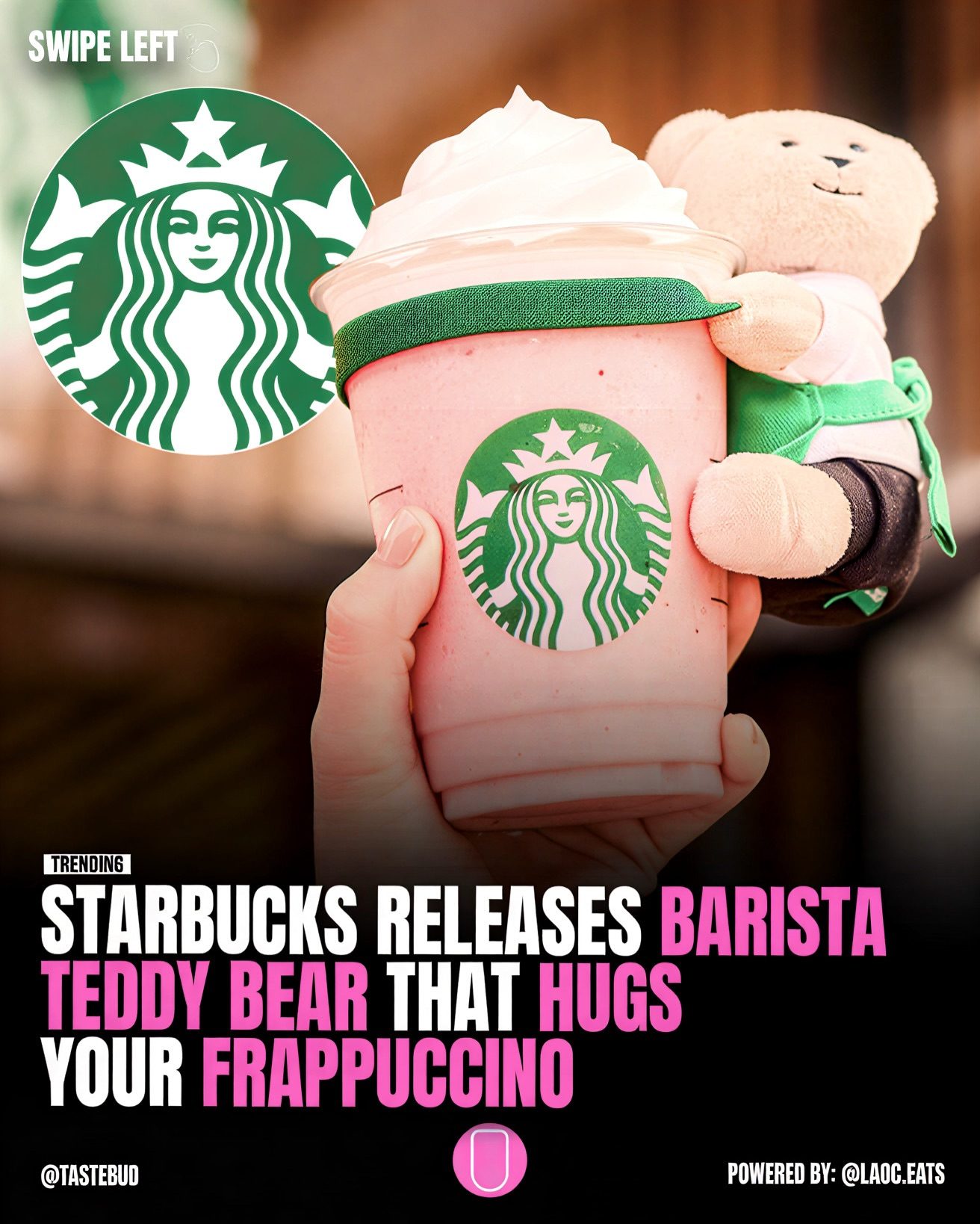 Meet Starbucks' Huggable Frappuccino Teddy Bear