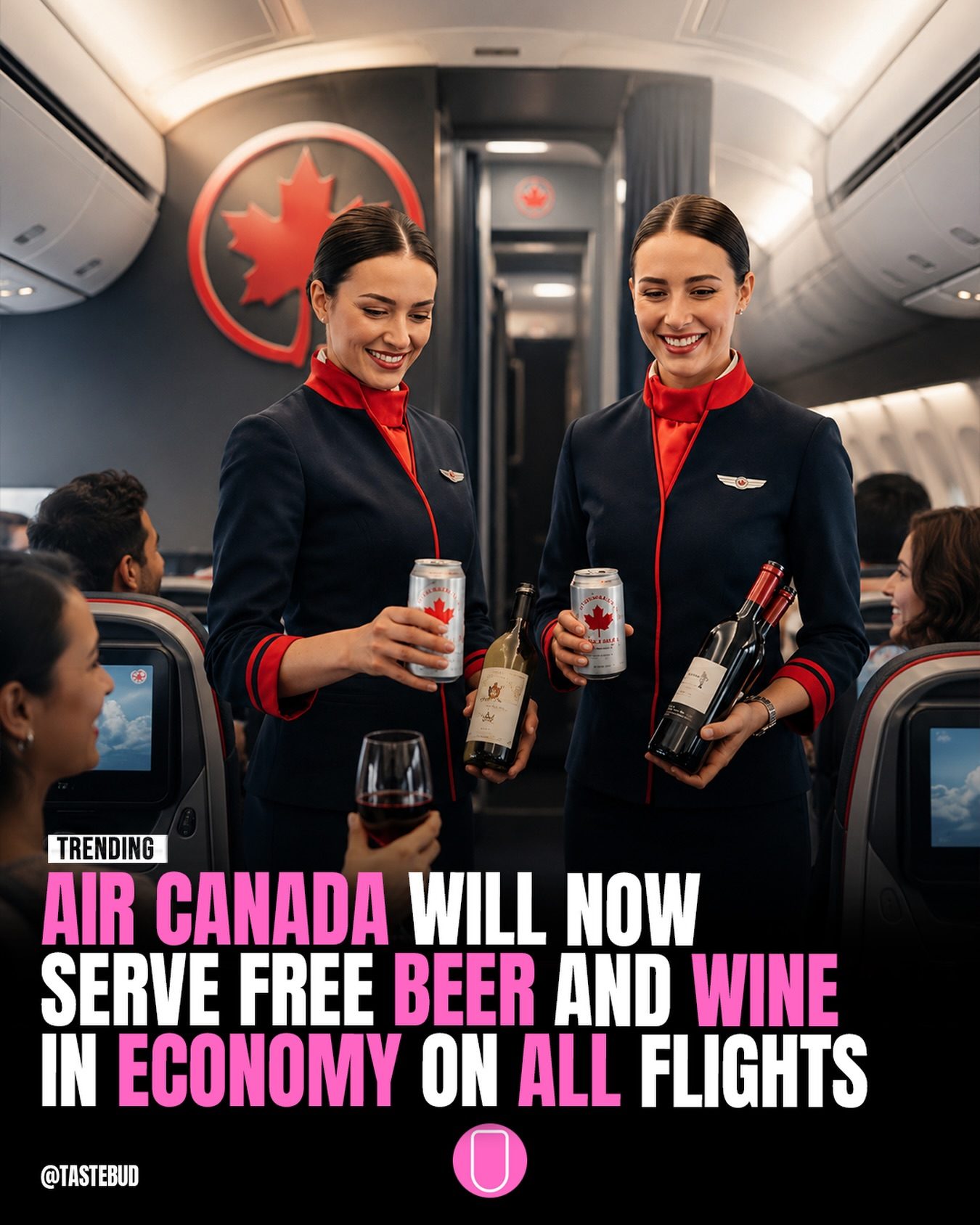 Air Canada's Economy Class: Free Beer and Wine on All Flights