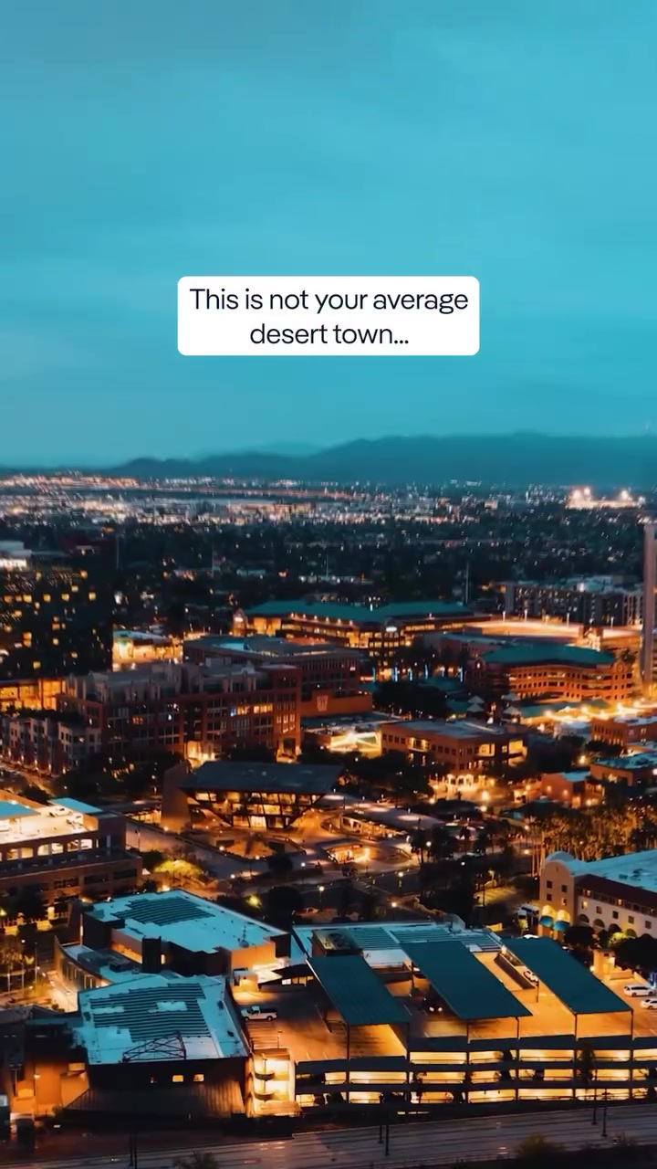 Tempe, Arizona Cityscape at Dusk