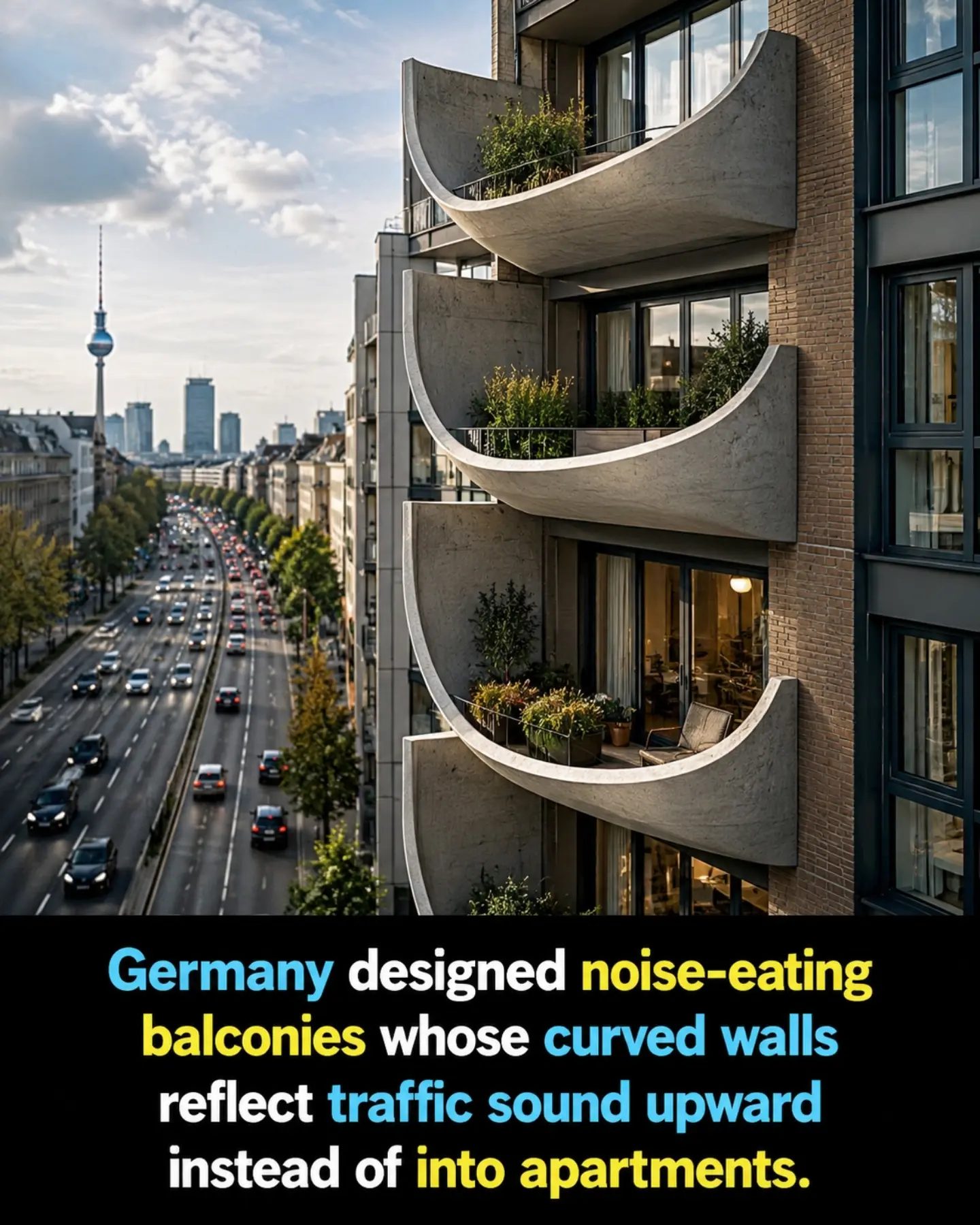 Germany's Noise-Reducing Balconies: Urban Design Innovation