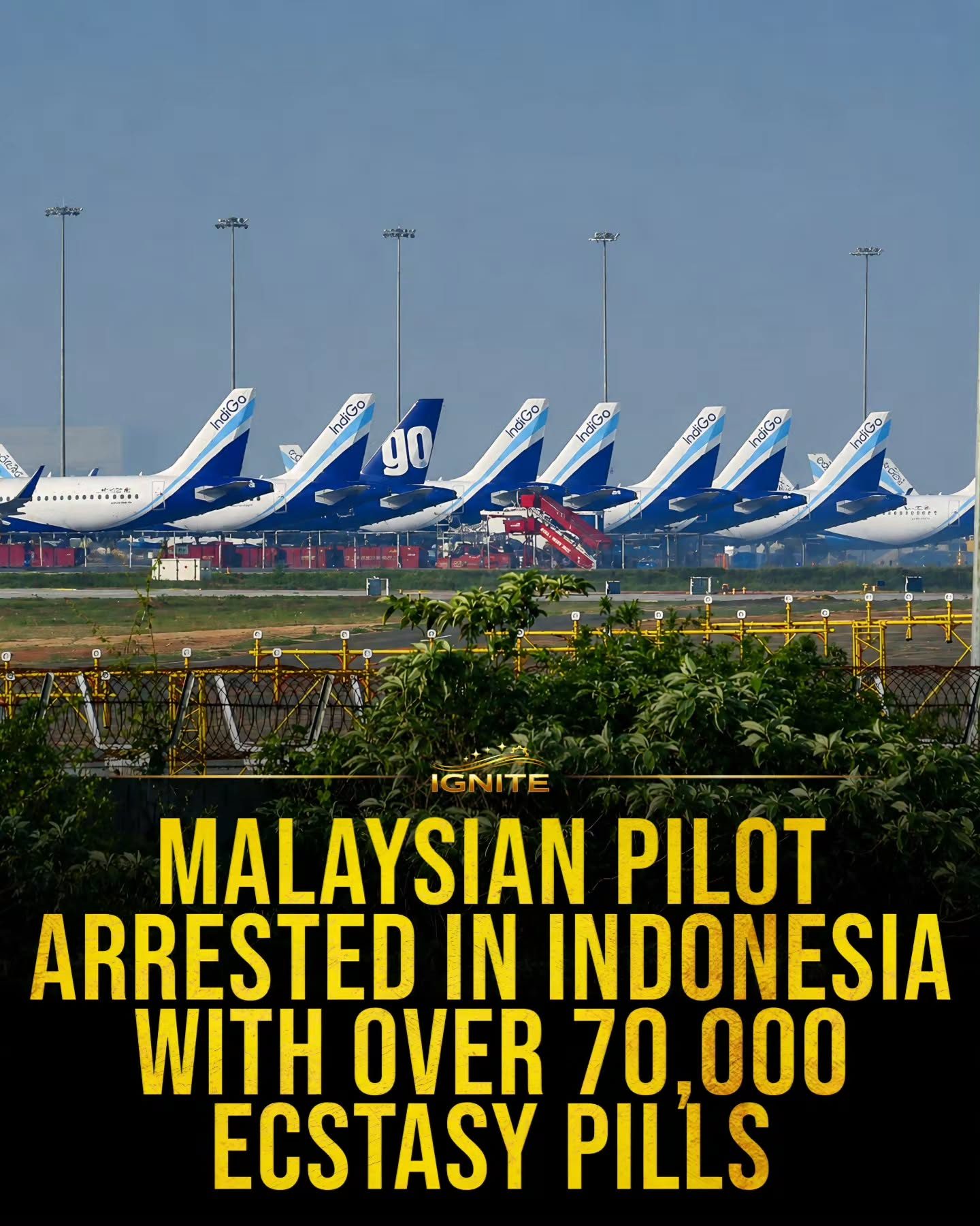 Malaysian Pilot Arrested with 70,000 Ecstasy Pills