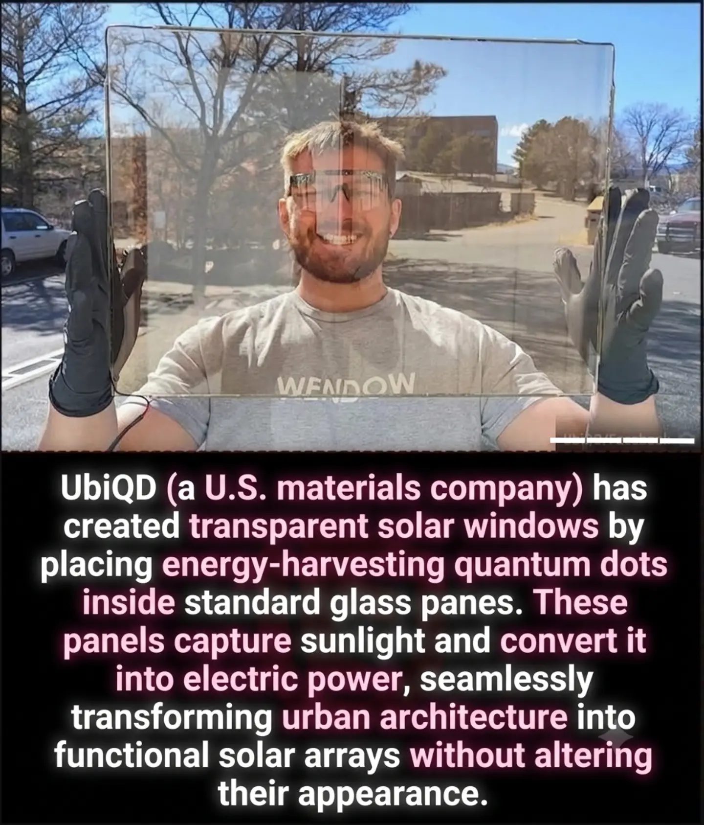 UbIQD's Innovative Solar Windows: Transparent Power Generators
