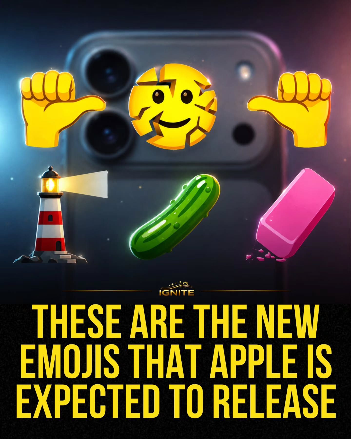 Apple's New Emojis: Lighthouse, Pickle, and More