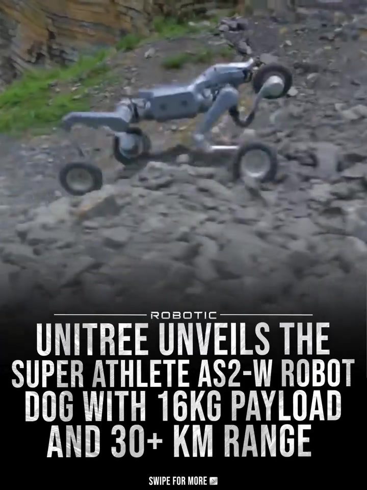 Unitree AS2-W: Robotic Dog for Heavy-Duty, Long-Range Tasks
