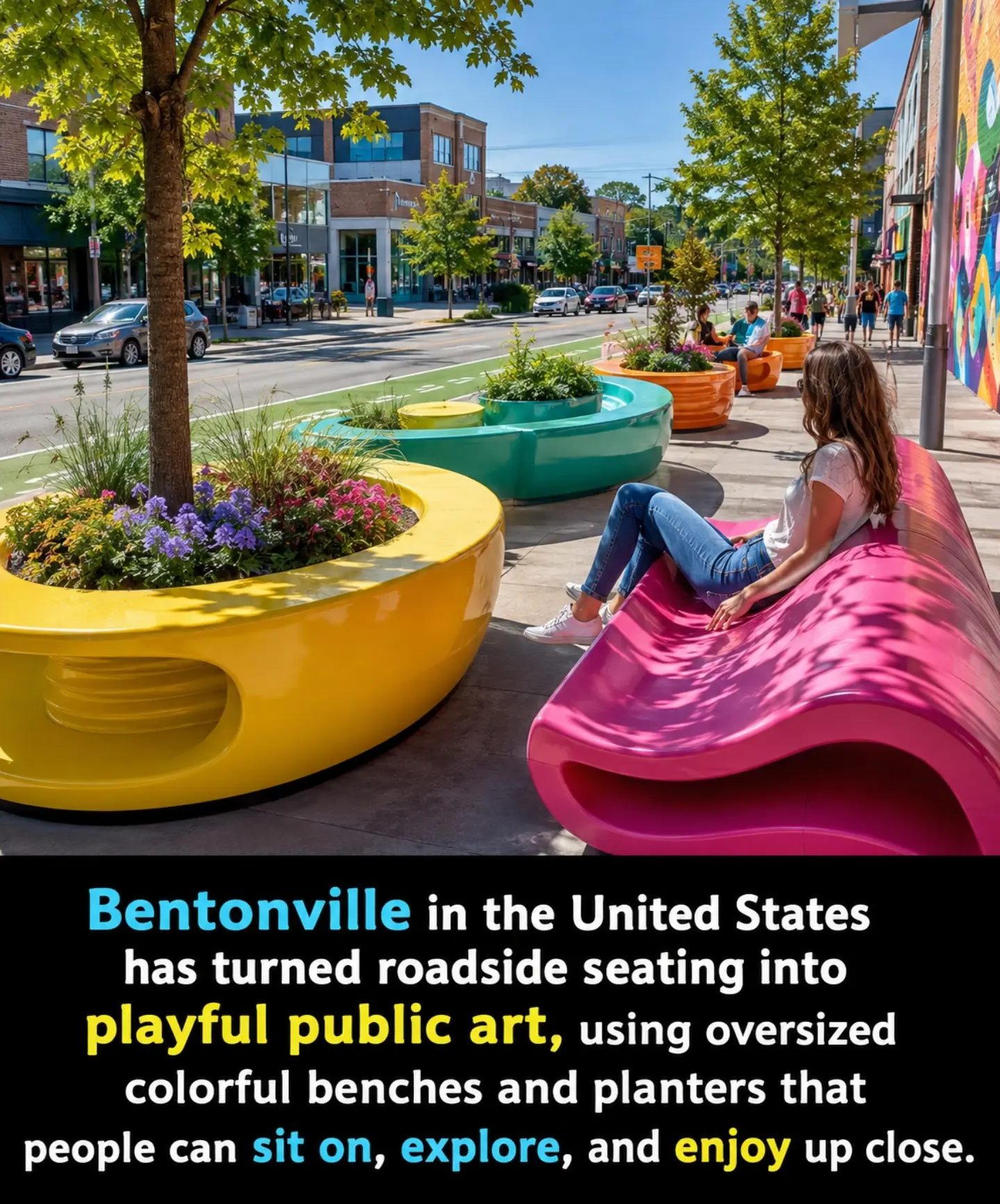 Bentonville's Playful Public Art: Turning Seating into Urban Delight