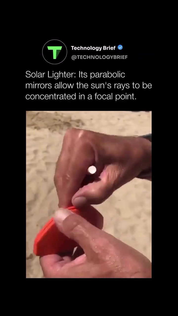 Solar Lighters: Eco-Friendly Fire Starters with Parabolic Mirrors