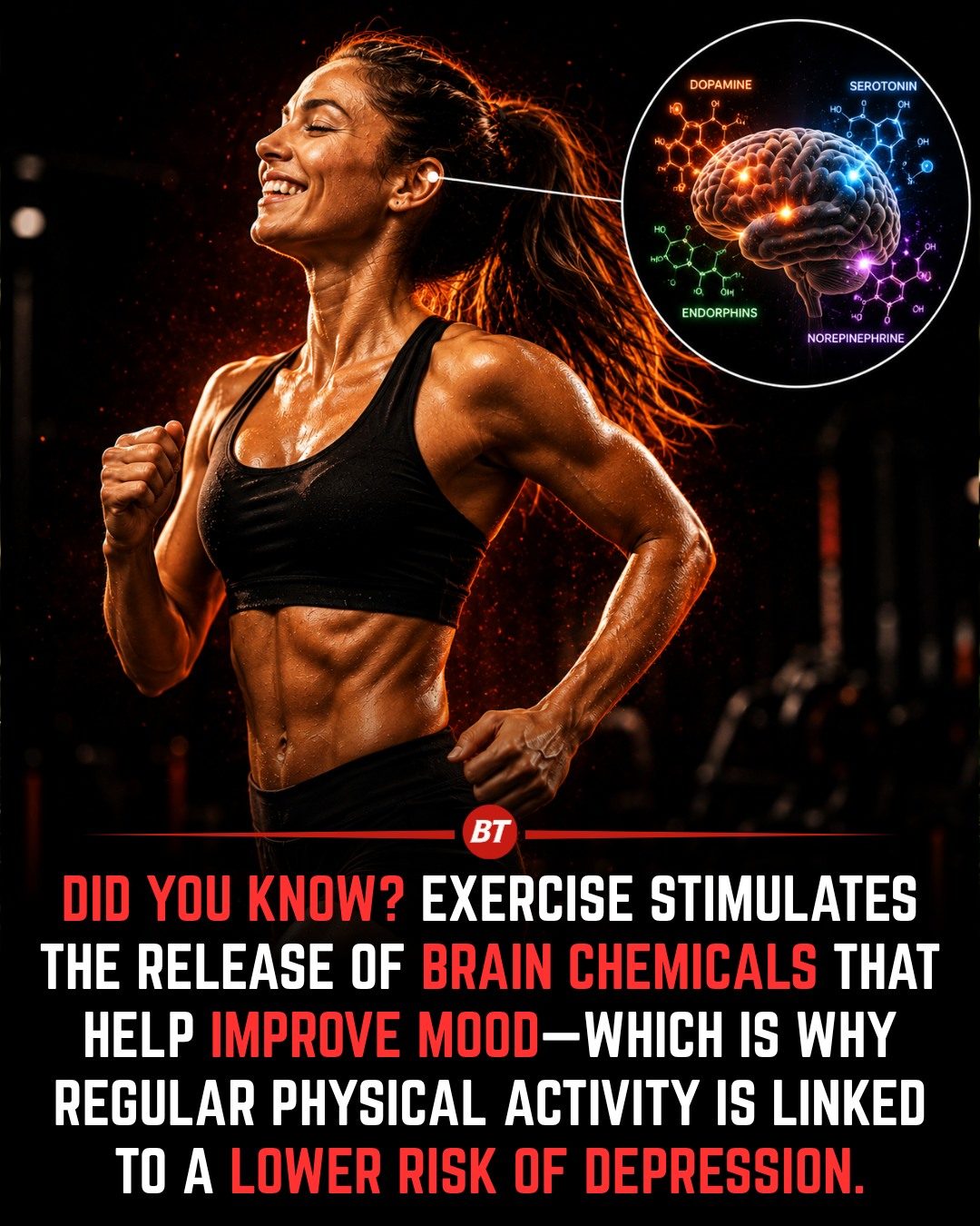 Exercise Boosts Brain Chemicals: Lower Depression Risk