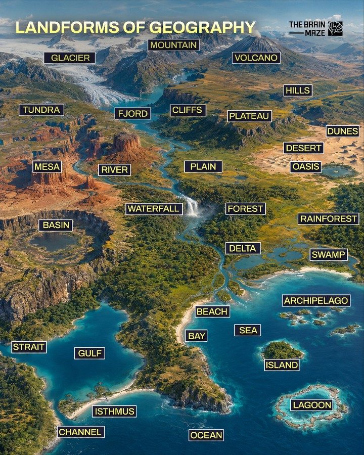 Explore Earth's Landforms: Mountains to Oceans