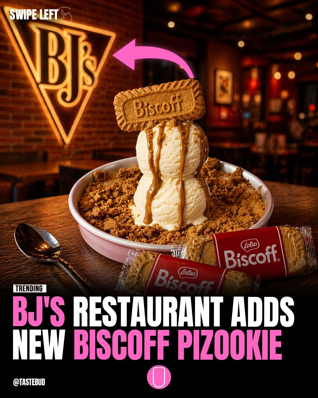 BJ's New Biscoff Pizzookie: A Warm Dessert Delight