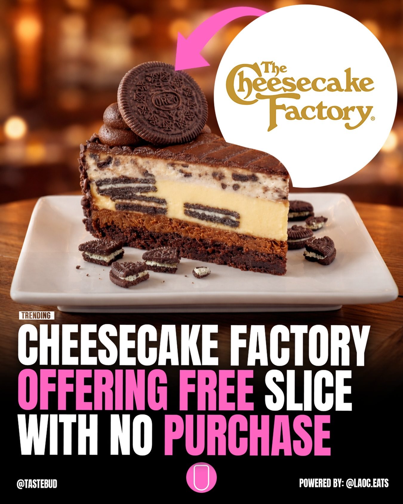 The Cheesecake Factory: Free Slice Offer Through May 7