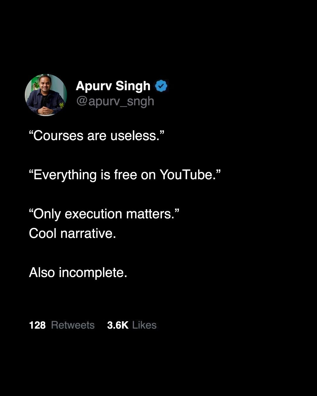 Apurv Singh Debunks Myths About Free YouTube Courses